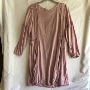 Matilda Jane Pink "Turn on the Charm" Lined Swiss Dot Dress Women's Size Medium